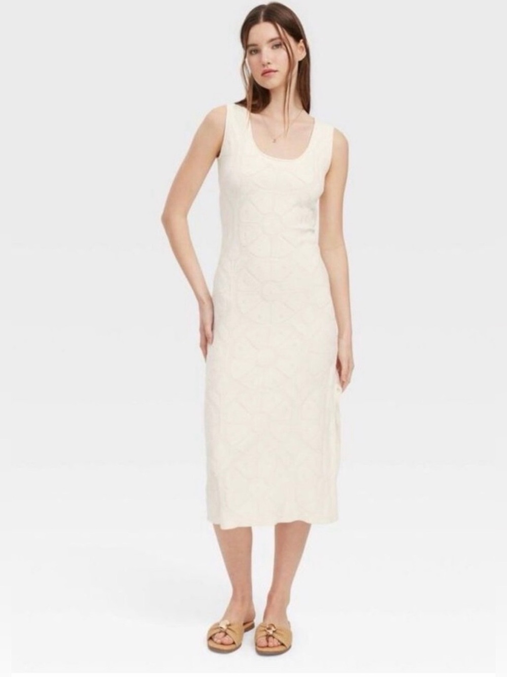 NWT! Roller Rabbit x Target Collab Diasy Terry Midi Dress, Size X-Small